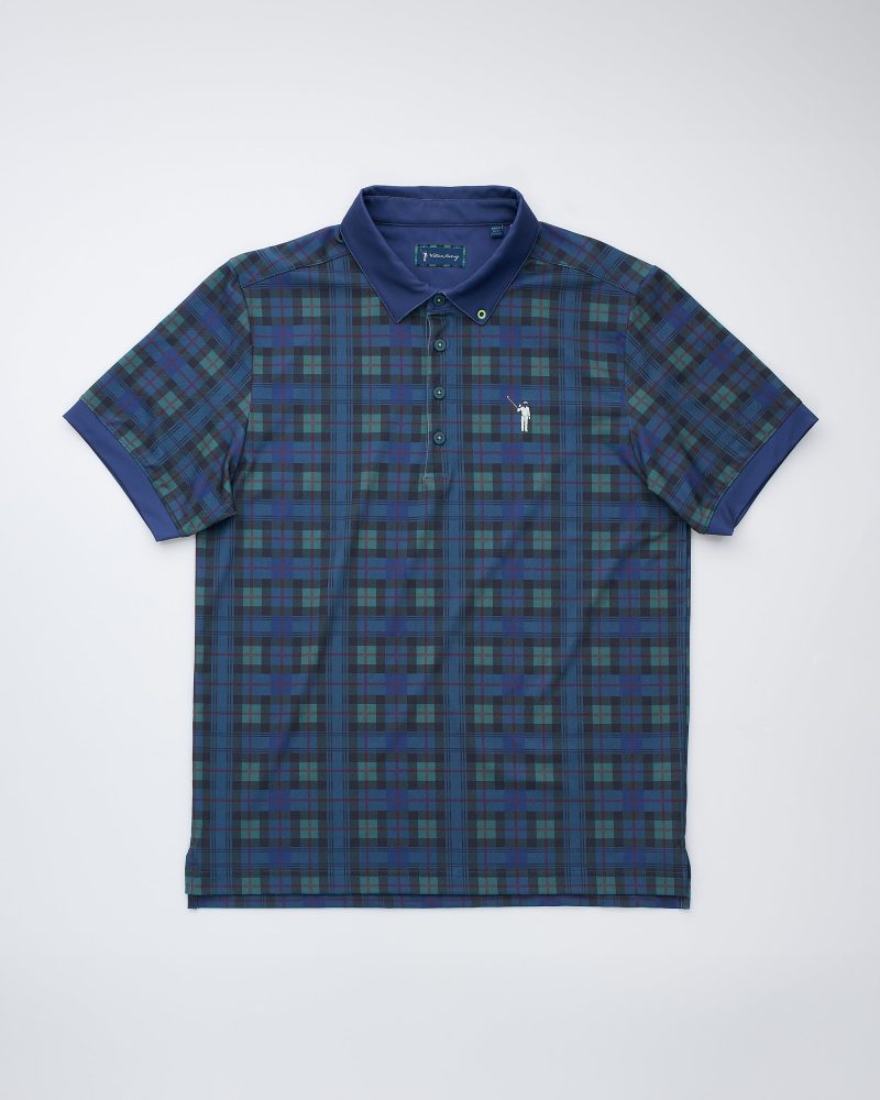 Dark Tartan Dark Tartan Mens Polo Layflat