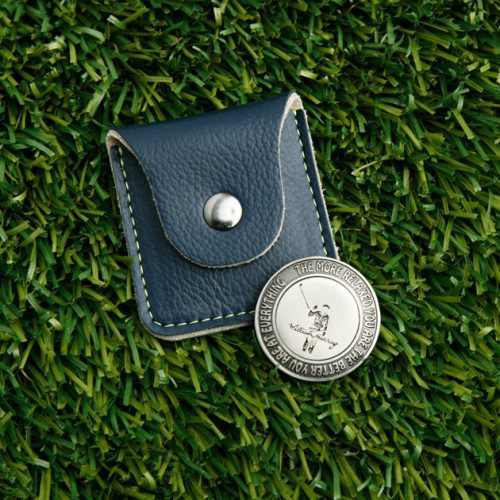 WMG Accessories LuckOfTheMurrayBallMarker Navy Unisex LayFlat3 Turf