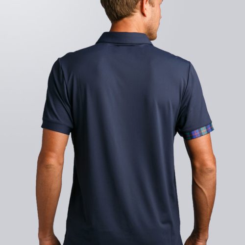 WMG Polo MurrayClassic Navy Mens On Figure Back Studio 1