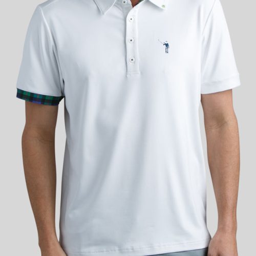 WMG Polo MurrayClassic White Mens On Figure Front Studio