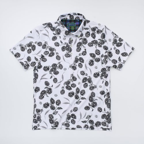 Whats Hoppenin White Mens Polo Layflat