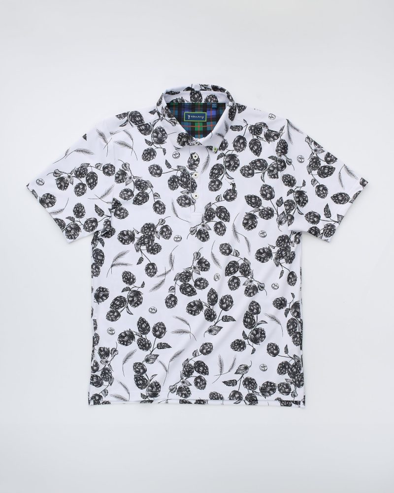 Whats Hoppenin White Mens Polo Layflat