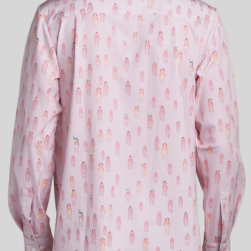 WilliamMurrayGolf Mens LSButtonDown AndTheyreOff 257 163 002 Pink On Figure Back