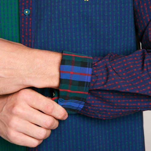 WilliamMurrayGolf Mens LSButtonDown Beersucker 042 163 004 Multi On Figure Tartan