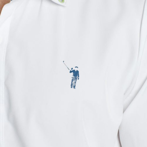 WilliamMurrayGolf Mens LSButtonDown MurrayClassic 001 163 002 White On Figure Chest