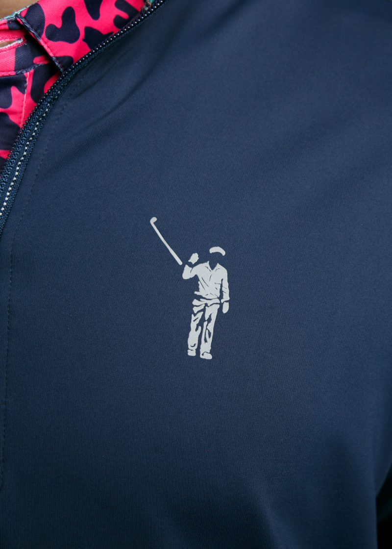 WilliamMurrayGolf Mens Outerwear ChipShotPullover 001 129 003 Navy On Figure Icon