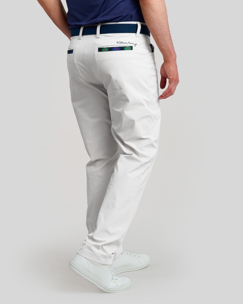 WilliamMurrayGolf Mens Pants MurrayPerformance 001 169 084 White On Figure Back