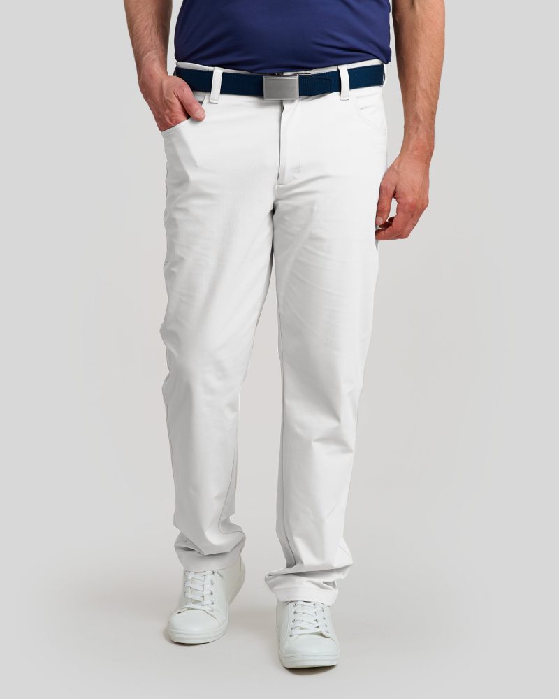 WilliamMurrayGolf Mens Pants MurrayPerformance 001 169 084 White On Figure Front