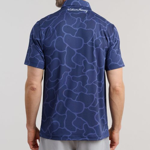 WilliamMurrayGolf Mens Polo InTheWeeds 185 101 103 Navy On Figure Back2