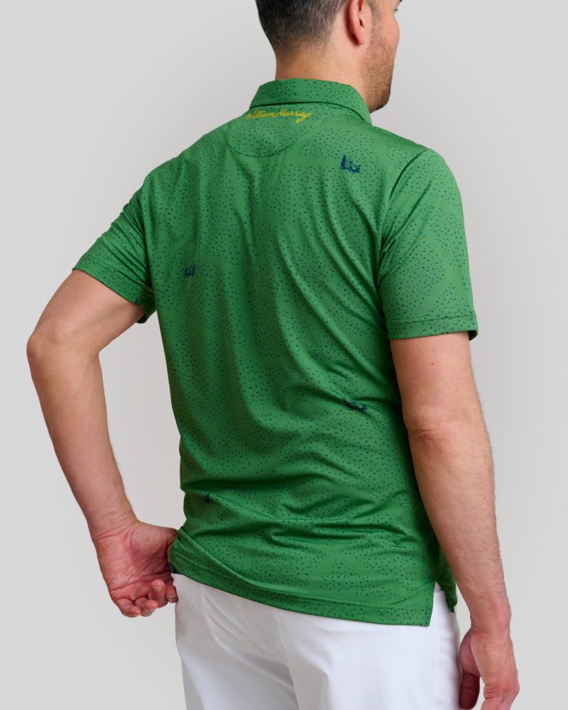 WilliamMurrayGolf Mens Polo JustATrim 005 101 103 Green On Figure Back