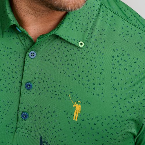 WilliamMurrayGolf Mens Polo JustATrim 005 101 103 Green On Figure Chest