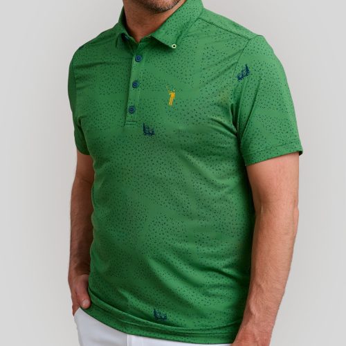 WilliamMurrayGolf Mens Polo JustATrim 005 101 103 Green On Figure Front