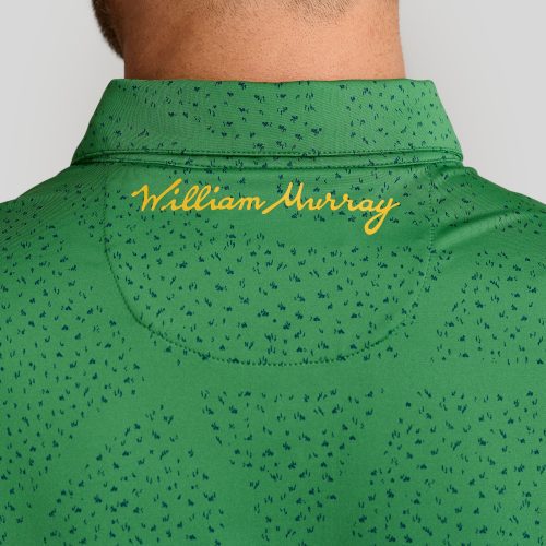 WilliamMurrayGolf Mens Polo JustATrim 005 101 103 Green On Figure Script