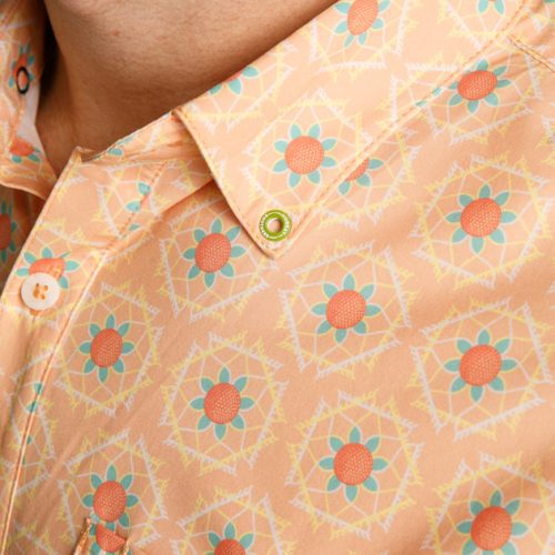 WilliamMurrayGolf Mens Polo SandyTiles 037 162 088 Peach On Figure collar