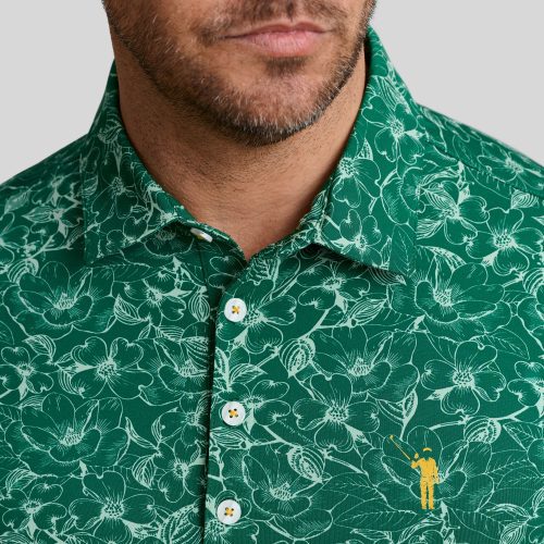 WilliamMurrayGolf Mens Polo SouthernCharm 071 101 103 Green On Figure Chest min