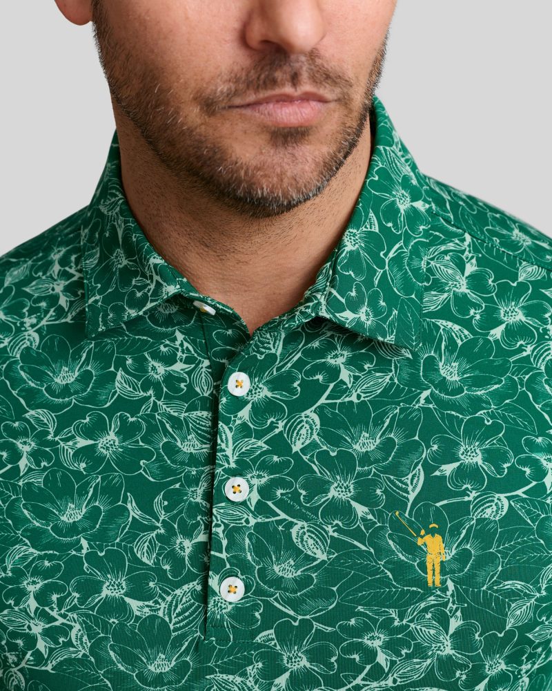 WilliamMurrayGolf Mens Polo SouthernCharm 071 101 103 Green On Figure Chest min