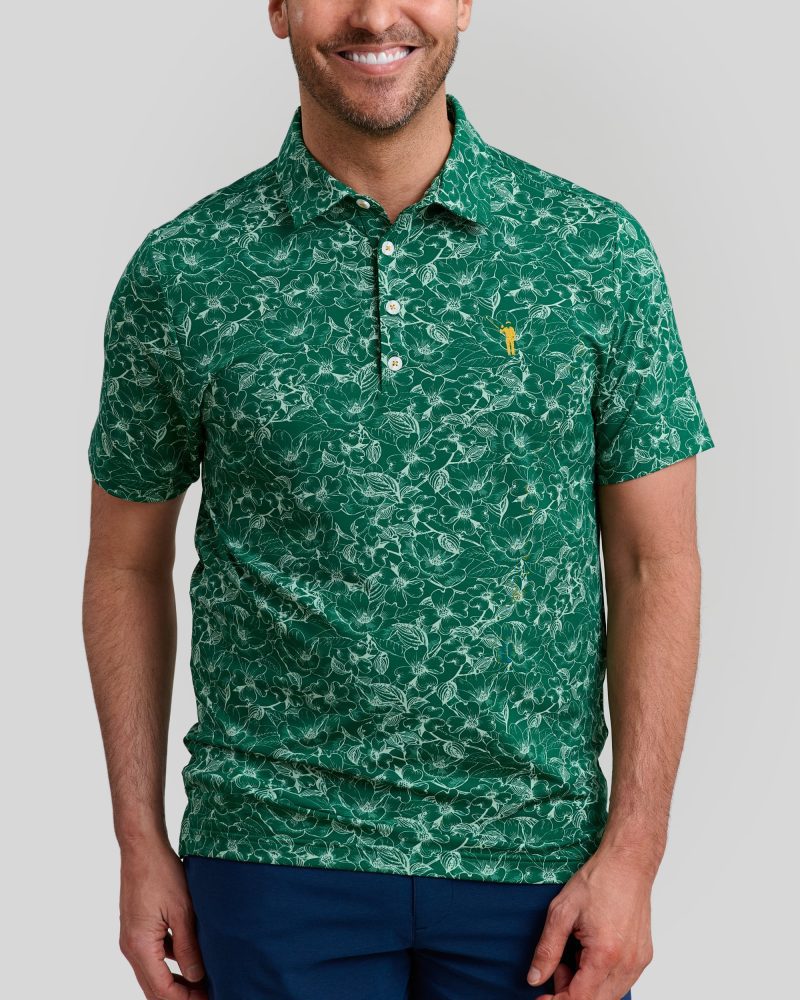 WilliamMurrayGolf Mens Polo SouthernCharm 071 101 103 Green On Figure Front min