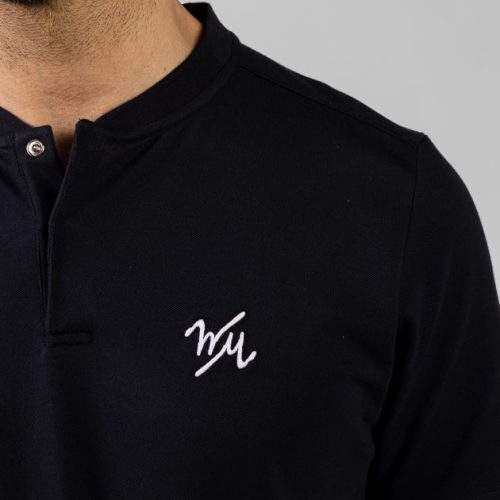 WilliamMurrayGolf Mens Polo TempoBand 001 237 179 Black On Figure Logo