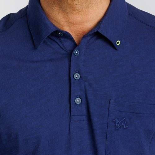 WilliamMurrayGolf Mens Polo WMCornerPocket 001 101 185 Navy On Figure Chest