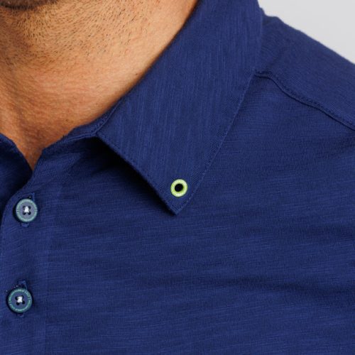 WilliamMurrayGolf Mens Polo WMCornerPocket 001 101 185 Navy On Figure Eyelet