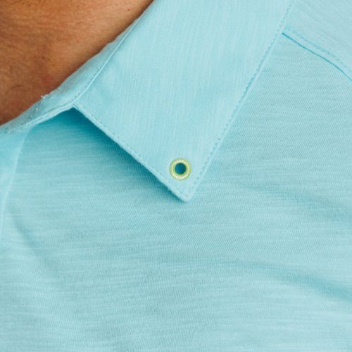 WilliamMurrayGolf Mens Polo WMCornerPocket 001 101 185 Seafoam On Figure Eyelet