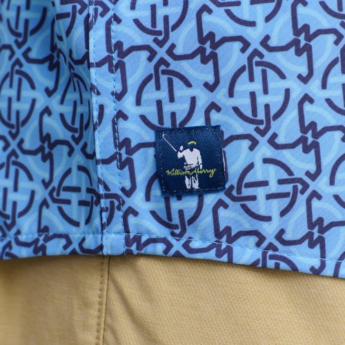 WilliamMurrayGolf Mens SSButtonDown KnottyByNature 256 162 004 LightBlue On Figure Logo