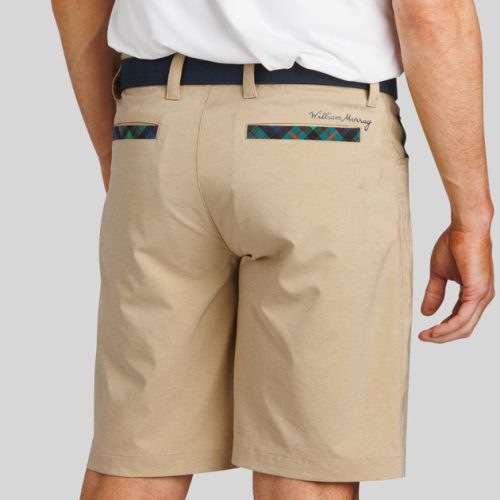 WilliamMurrayGolf Mens Shorts MurrayClassicShorts 001 168 108 Khaki On Figure Back