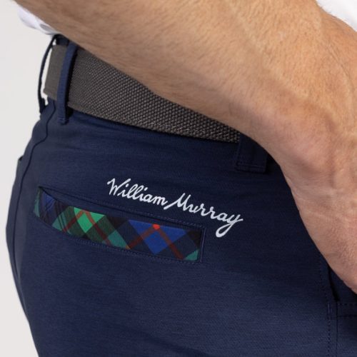 WilliamMurrayGolf Mens Shorts MurrayClassicShorts 001 168 108 Navy On Figure Pocket