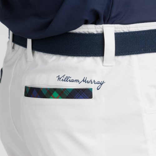 WilliamMurrayGolf Mens Shorts MurrayClassicShorts 001 168 108 White On Figure BackPocket