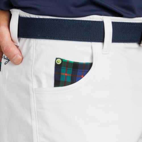 WilliamMurrayGolf Mens Shorts MurrayClassicShorts 001 168 108 White On Figure FrontPocket