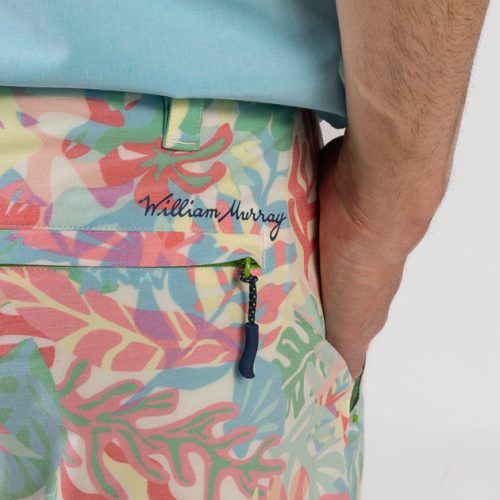 WilliamMurrayGolf Mens Shorts MurraytisseWaterHazardShorts 323 127 102 WhiteMulti On Figure BackPocket