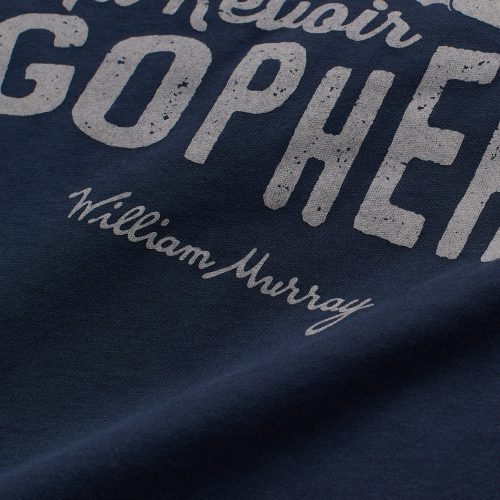 WilliamMurrayGolf Mens T Shirt AuRevoirGopher 742 246 191 Navy Lay Flat Zoom min