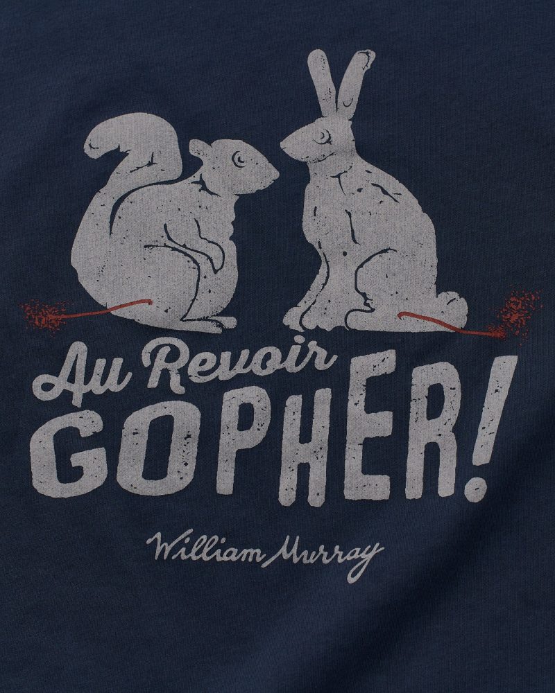 WilliamMurrayGolf Mens T Shirt AuRevoirGopher 742 246 191 Navy On Figure Zoom min