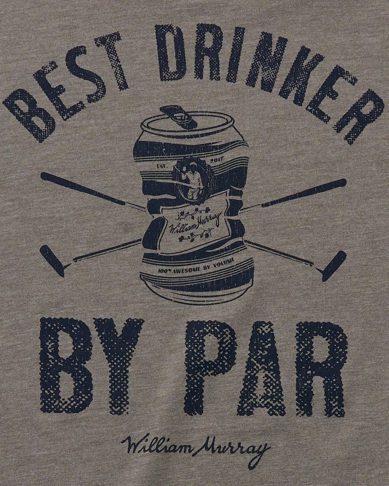 WilliamMurrayGolf Mens T Shirt BestDrinkerByPar 740 246 193 HeatheredGrey Zoom