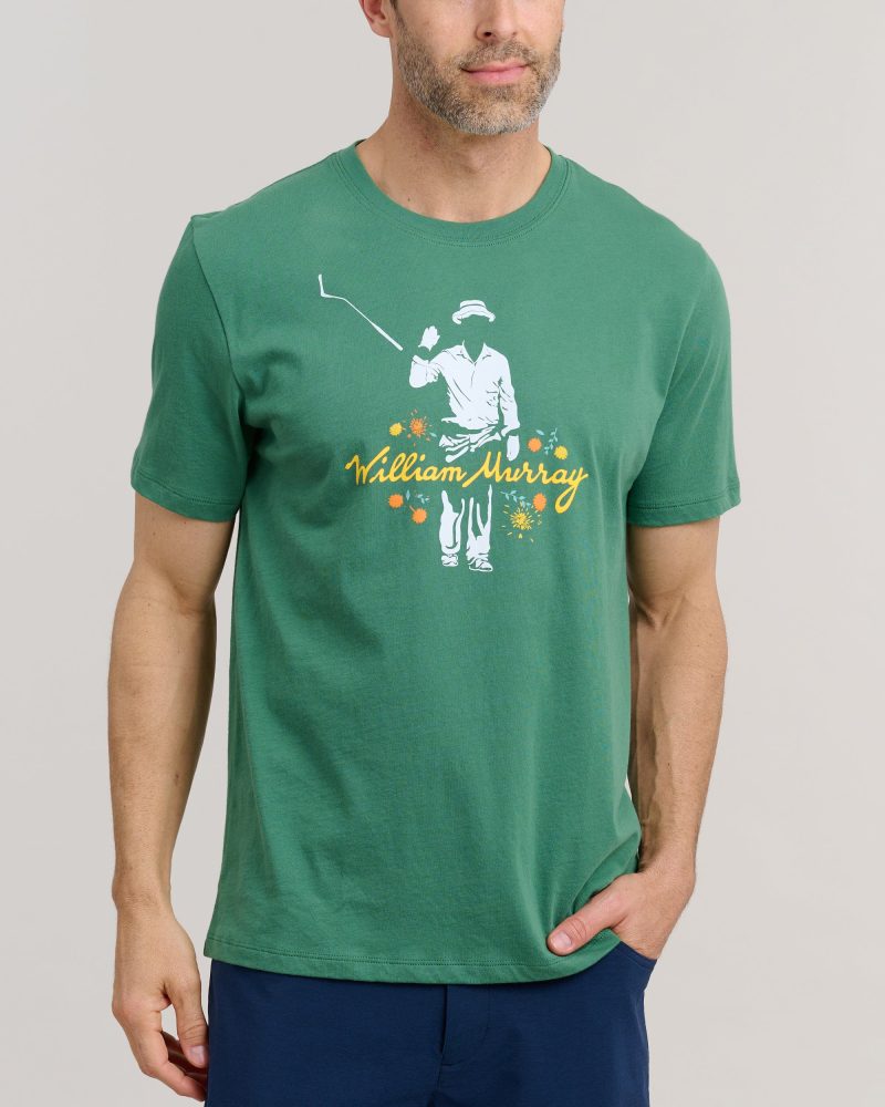 WilliamMurrayGolf Mens T Shirt CinderellaBoyZFG 727 246 191 Green On Figure Front