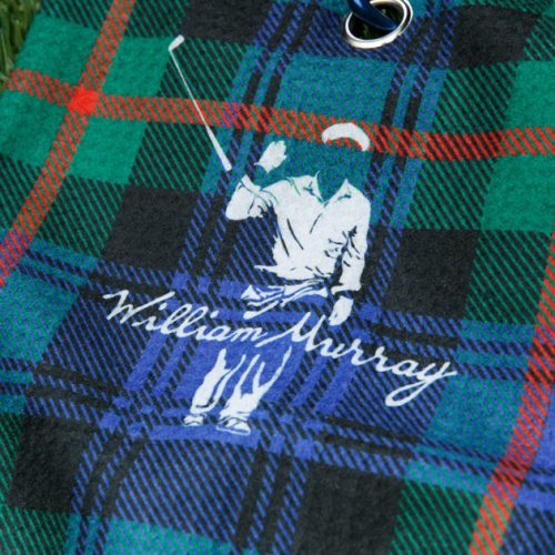 WilliamMurrayGolf Unisex Accessories MurrayTartanCartTowel 022 157 163 Tartan LayFlat FrontZoom