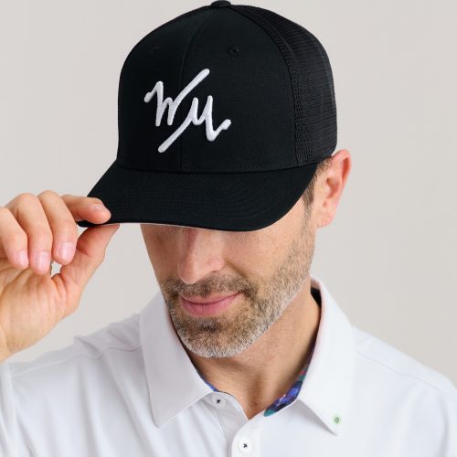 WilliamMurrayGolf Unisex Hat FlexTrucker 502 111 052 Black On Model