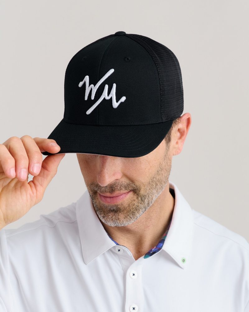 WilliamMurrayGolf Unisex Hat FlexTrucker 502 111 052 Black On Model