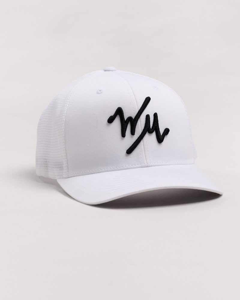 WilliamMurrayGolf Unisex Hat FlexTrucker 502 111 052 White LayFlat Front