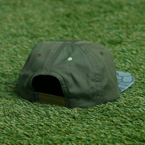 WilliamMurrayGolf Unisex Hat InTheWeedsMolokai 185 188 024 DarkOlive LayFlat Back