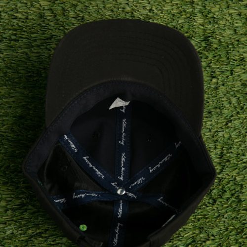 WilliamMurrayGolf Unisex Hat NineIronDad 001 112 028 Black LayFlat Inside Tape