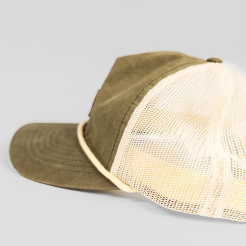 WilliamMurrayGolf Unisex Hat NoonanHybridRope 001 513 058 Loden Tan Lay Flat Mesh