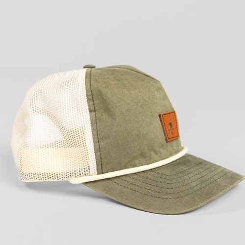 WilliamMurrayGolf Unisex Hat NoonanHybridRope 001 513 058 Loden Tan Lay Flat Side