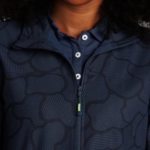 WilliamMurrayGolf Womens Outerwear InTheWeedsWedgeJacket 185 808 084 Navy On Figure Chest