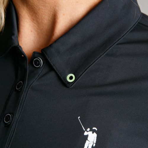 WilliamMurrayGolf Womens PoloDress MurrayClassic 001 803 003 Black On Figure Icon