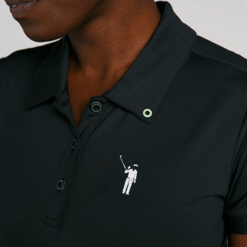 WilliamMurrayGolf Womens Polo MurrayClassic 001 800 003 Black On Figure Icon