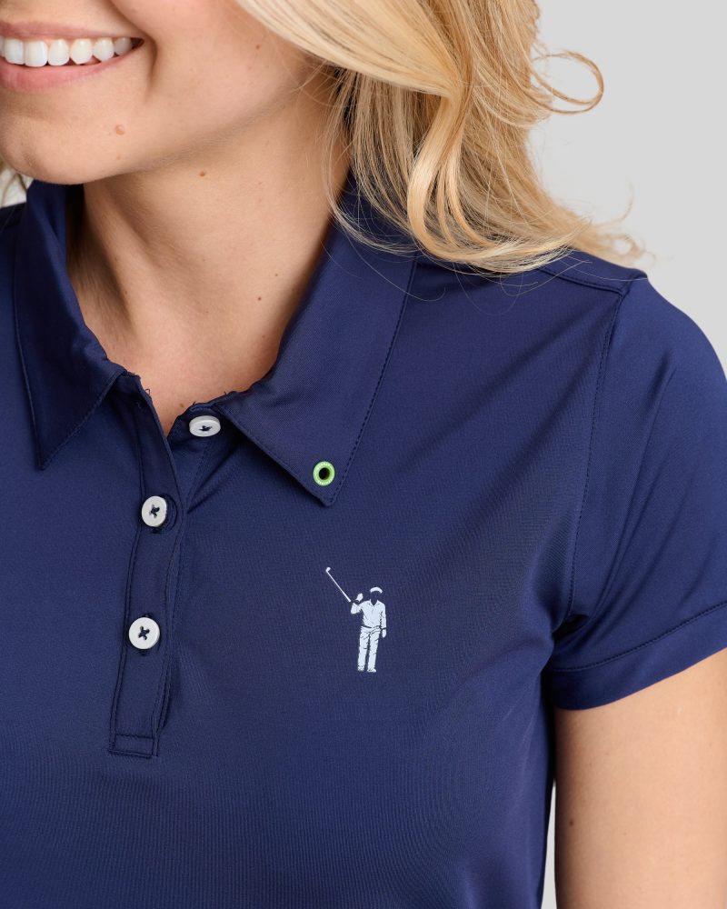 WilliamMurrayGolf Womens Polo MurrayClassic 001 800 103 Navy On Figure Icon