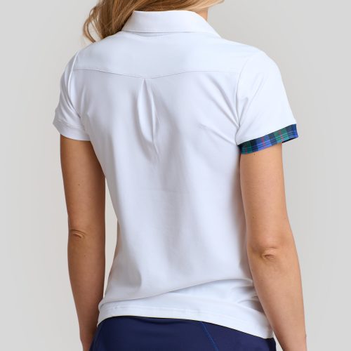 WilliamMurrayGolf Womens Polo MurrayClassic 001 800 103 White On Figure Back