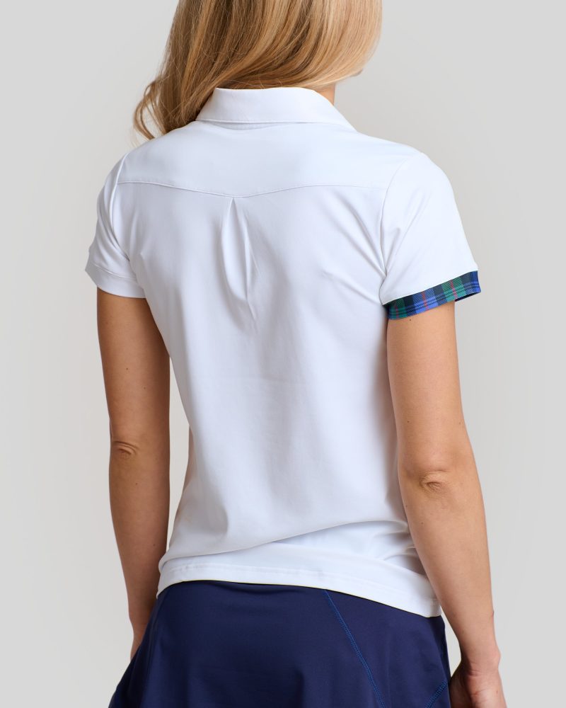 WilliamMurrayGolf Womens Polo MurrayClassic 001 800 103 White On Figure Back