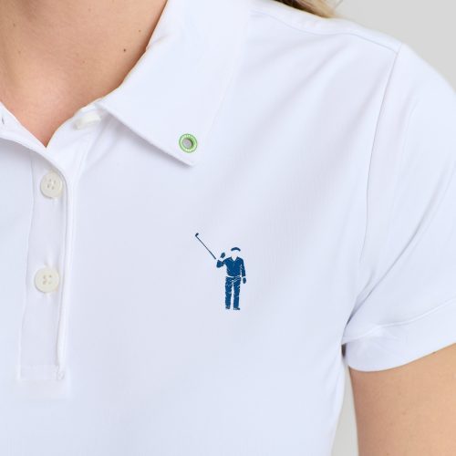 WilliamMurrayGolf Womens Polo MurrayClassic 001 800 103 White On Figure Icon